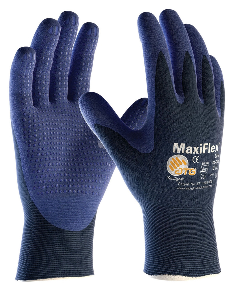 MicroFoam Grip Gloves Seamless Medium - Safety Products